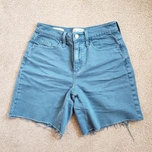 Womens universal thread vintage style green Bermuda shorts